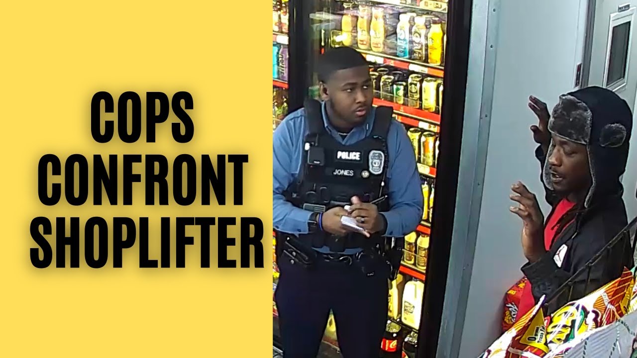 Cops Confront Shoplifter @GasStationEncounters