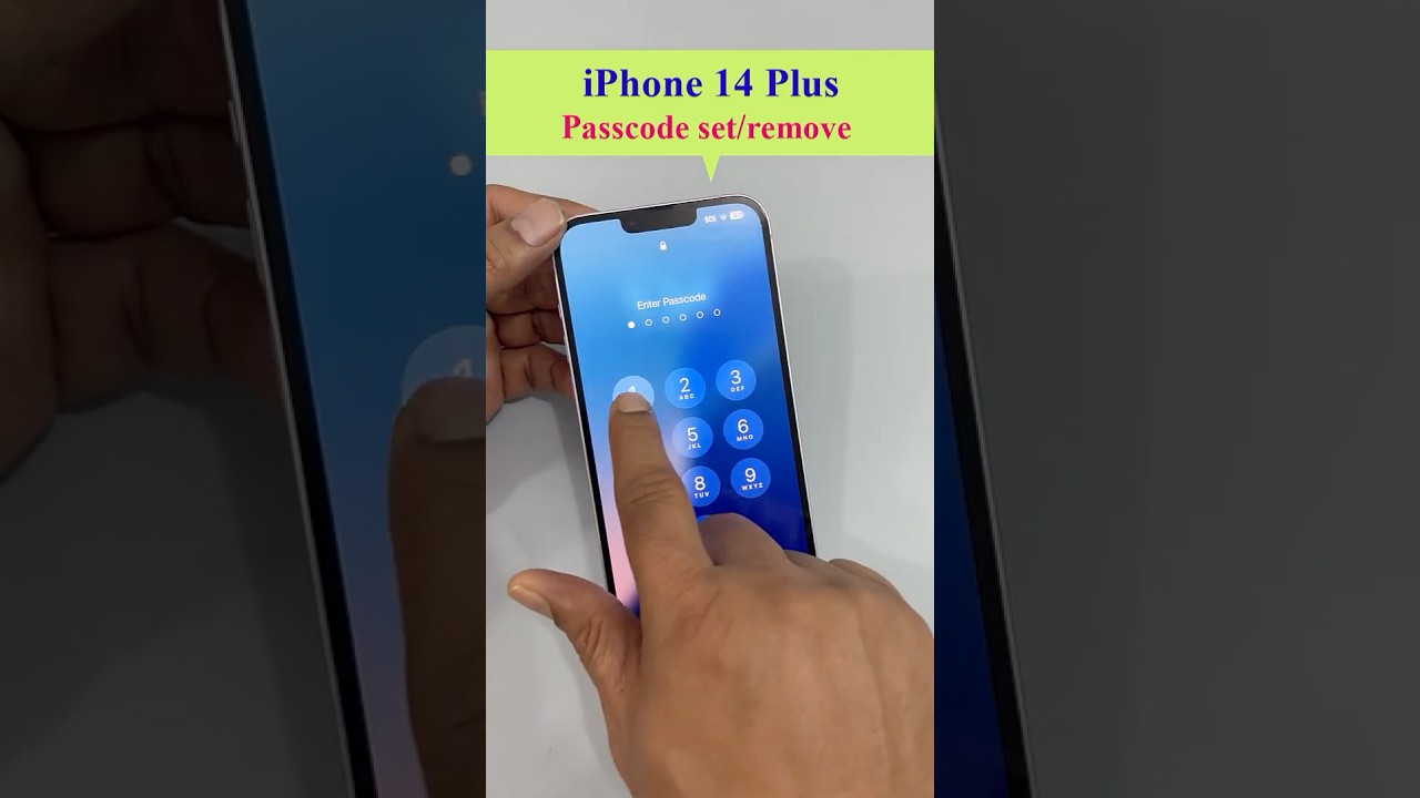 Passcode: How to set/remove &ldquo;Passcode&rdquo; in an iPhone 14 Plus. #iphone #smartphone, #iphone14plus