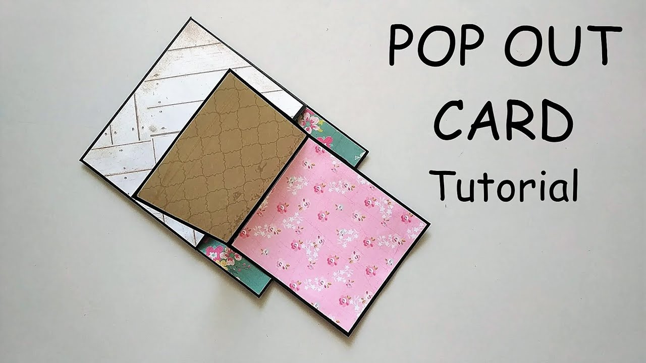 Pop Out Card Tutorial | Cards for Scrapbook | Pop Up Cards | By Crafts Space