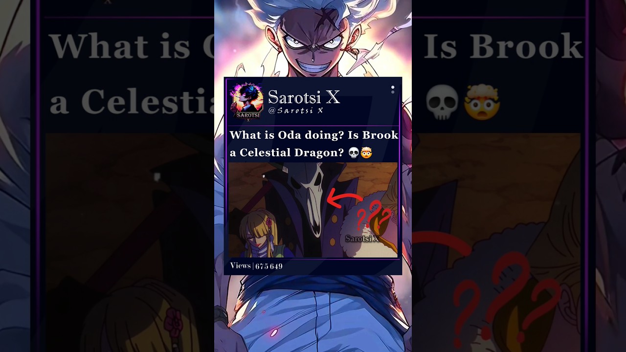 Is Brook a Celestial Dragon? #brook #garling #gunko #onepiece