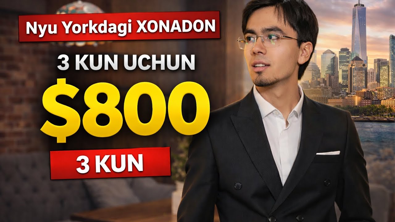 NYU YORKda bir xona uchun 800$ to’ladik | Nuriddin Shermatov | Nyu Yorkda kvartira