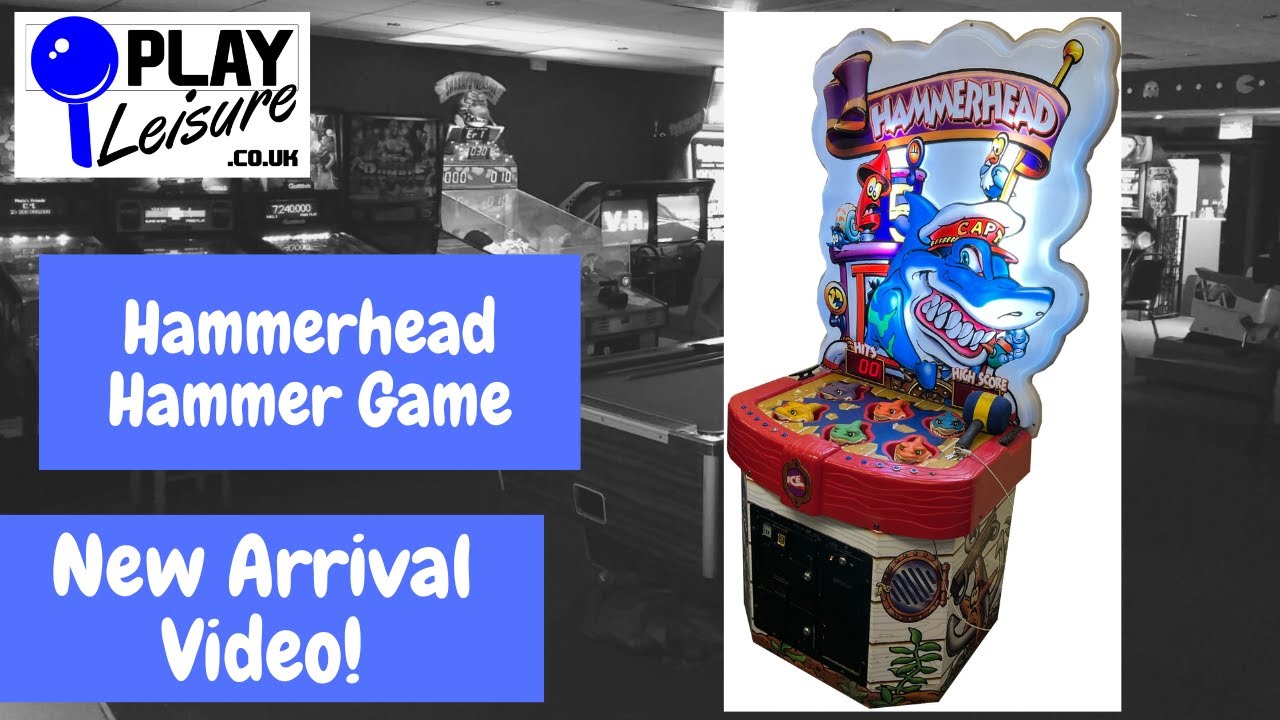 Stay out of the water! It's the Hammerhead Hammer Game Arcade Machine...