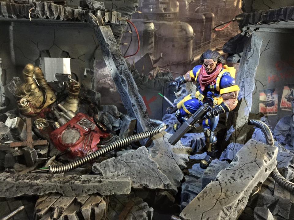 040. Mechbay Dios # 8 - Xmen Themed Post Apocalyptic Diorama Build Part 2