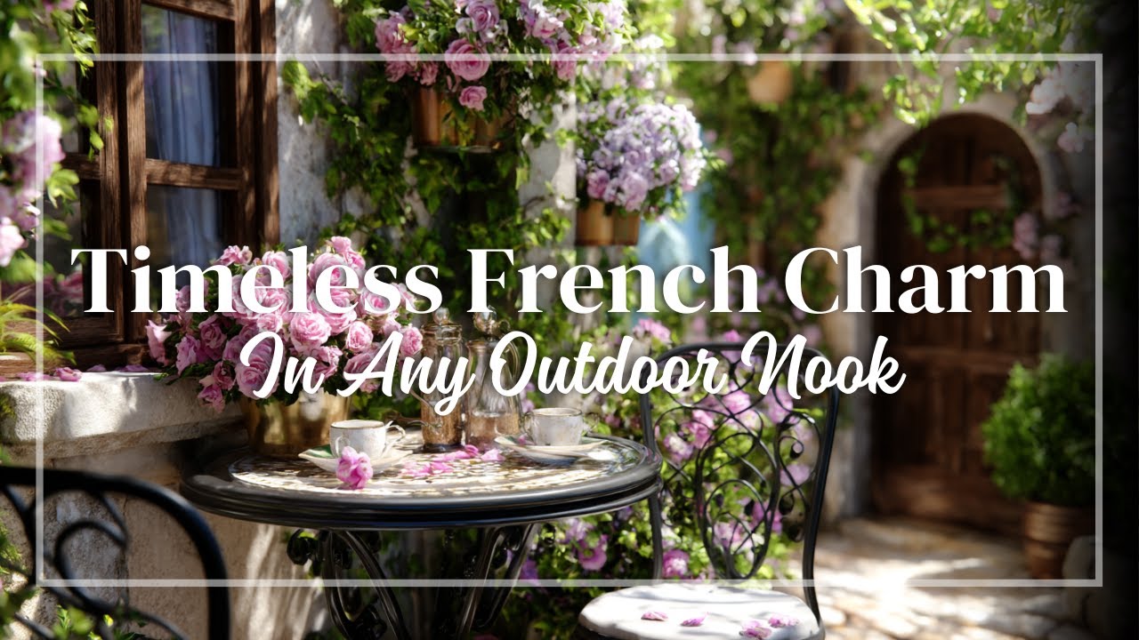 Elegant Outdoor Nooks with French Garden Flair 🌷🎀 | Small Backyard Transformations