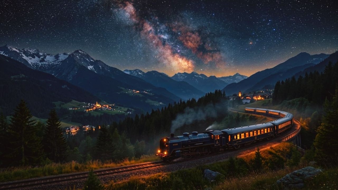 A Midnight on the Orient Express : Luxury Train Sleep Story | Deep Sleep