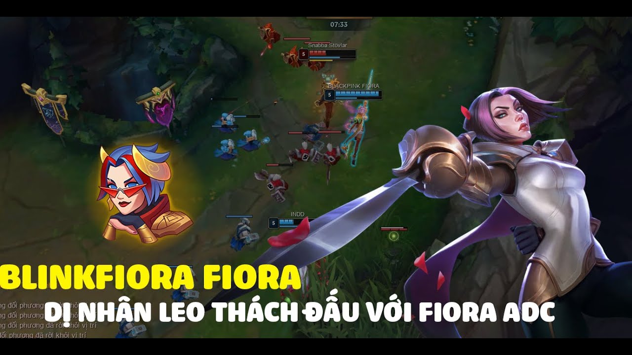 Khám phá lối chơi dị Fiora ADC của best Fiora EW