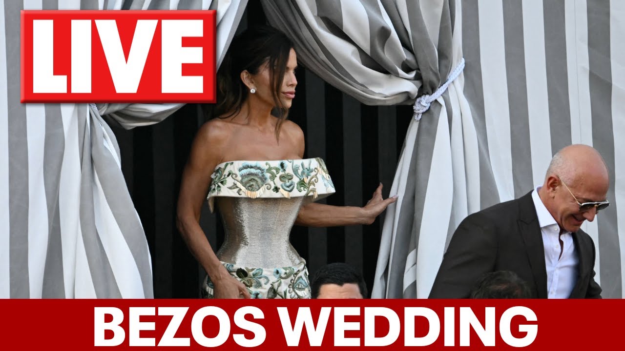 LIVE: Jeff Bezos & Lauren Sanchez Venice wedding stakeout - celebs head to glamorous ceremony
