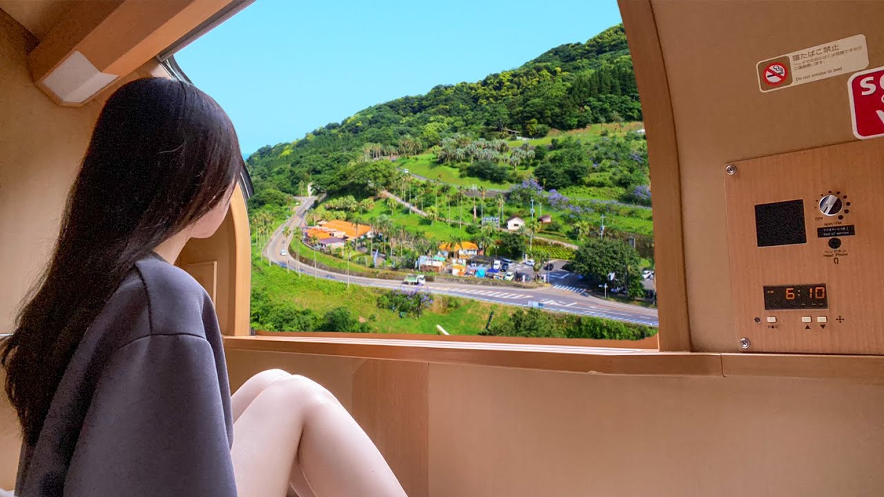 Japan’s Overnight Sleeper Train🚃🛌 | 9 Hours Solo Trip | Sunrise Express