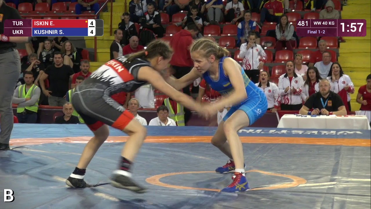 GOLD WW - 40 kg: E. ISKIN (TUR) v. S. KUSHNIR (UKR)