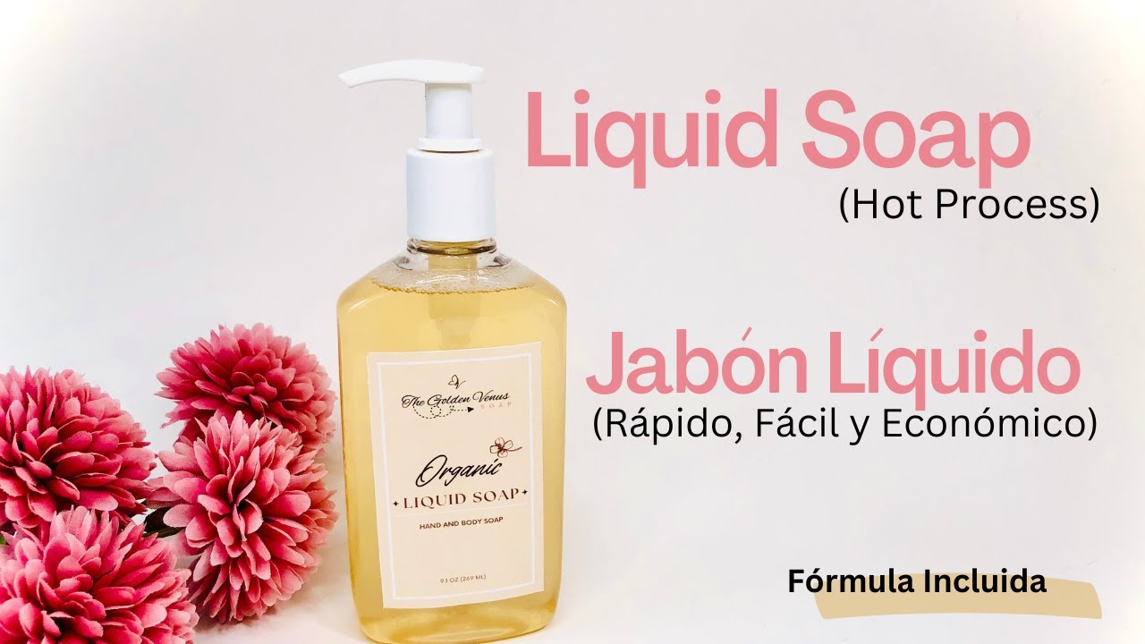 Como hacer JABON LIQUIDO PARA MANOS Y CUERPO / How to Make LIQUID SOAP Hot Process