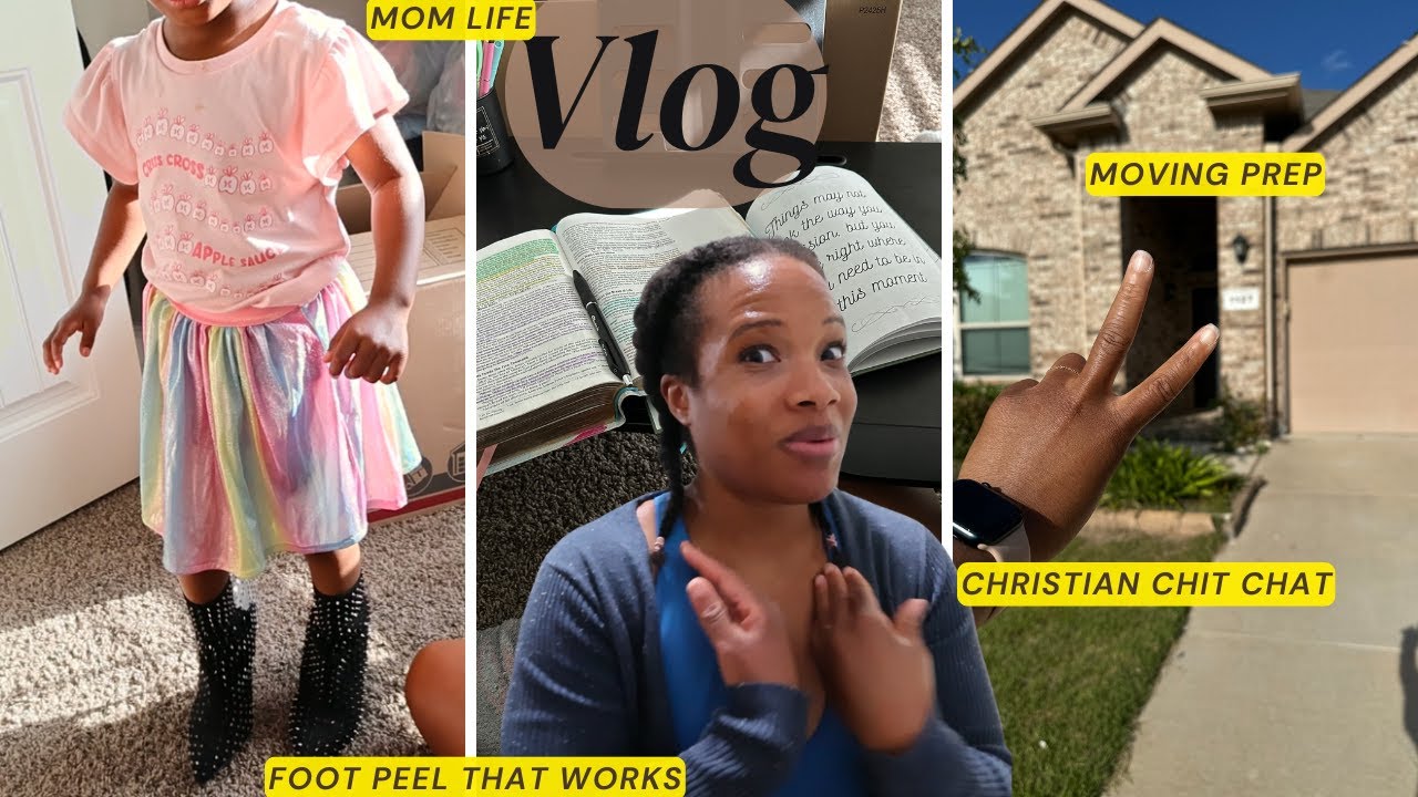 VLOG | CHRISTIAN CHIT CHAT, MOVING PREP, FOOT PEEL, MOM LIFE