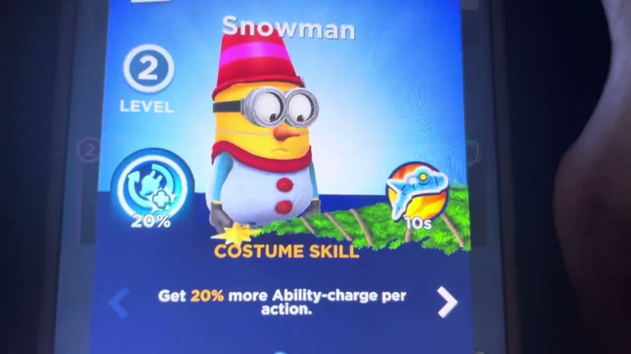 Minion Rush Snowman