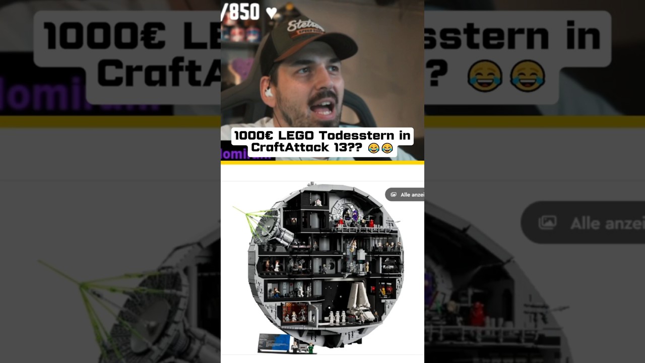 Ich baue die 1.000&euro; LEGO Todesscheibe in CraftAttack 13 😂 #craftattack #minecraft #lego #gaming