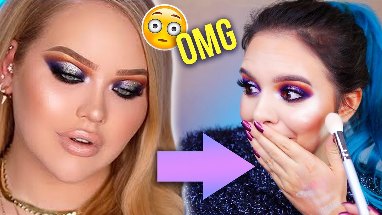 Ich habe versucht, ein NIKKIETUTORIALS MAKEUP TUTORIAL nachzuschminken... OMG 😨😂