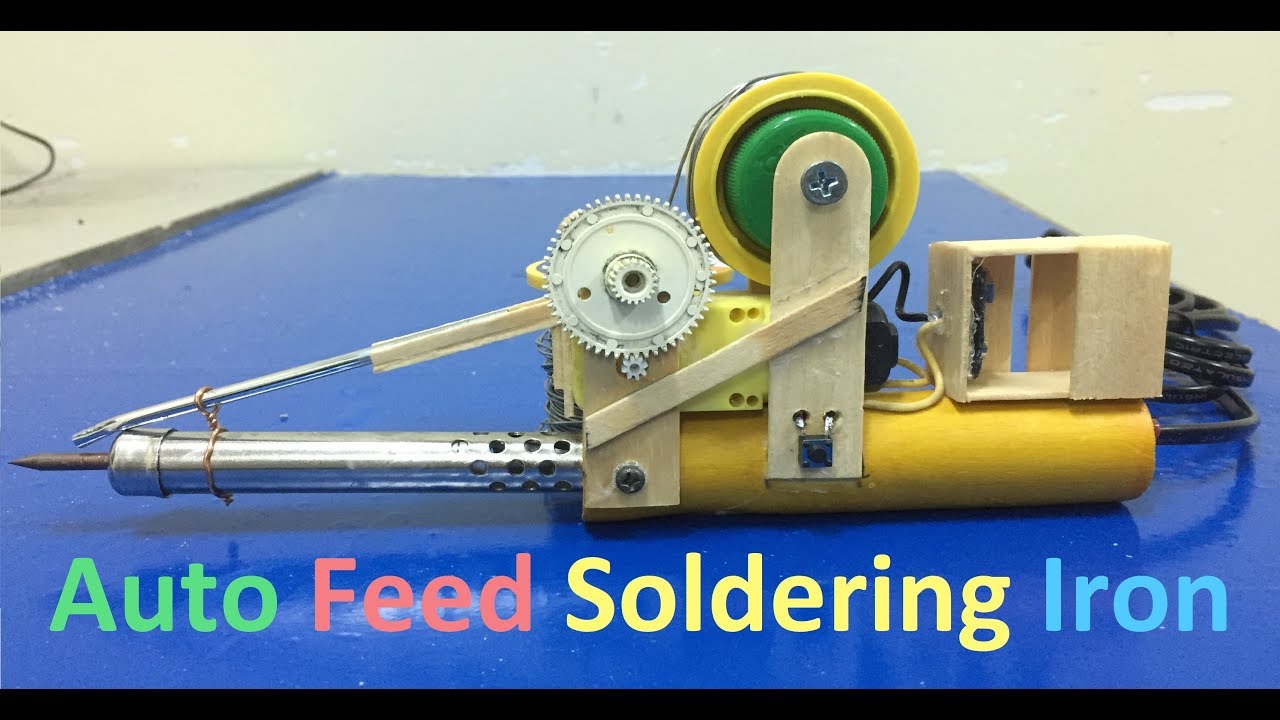How To Make An Auto Feed Soldering Iron at Home - #AUTOFEEDSOLDER
