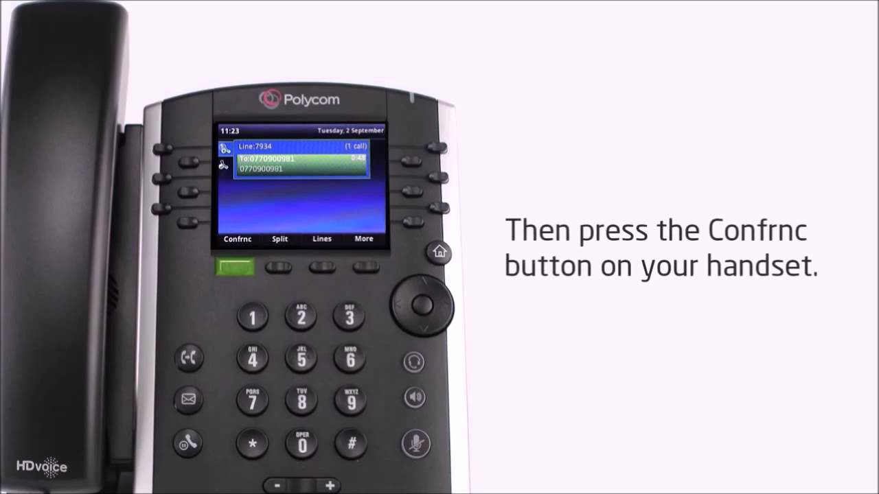 Polycom VVX410 - Conference calls - Video Training