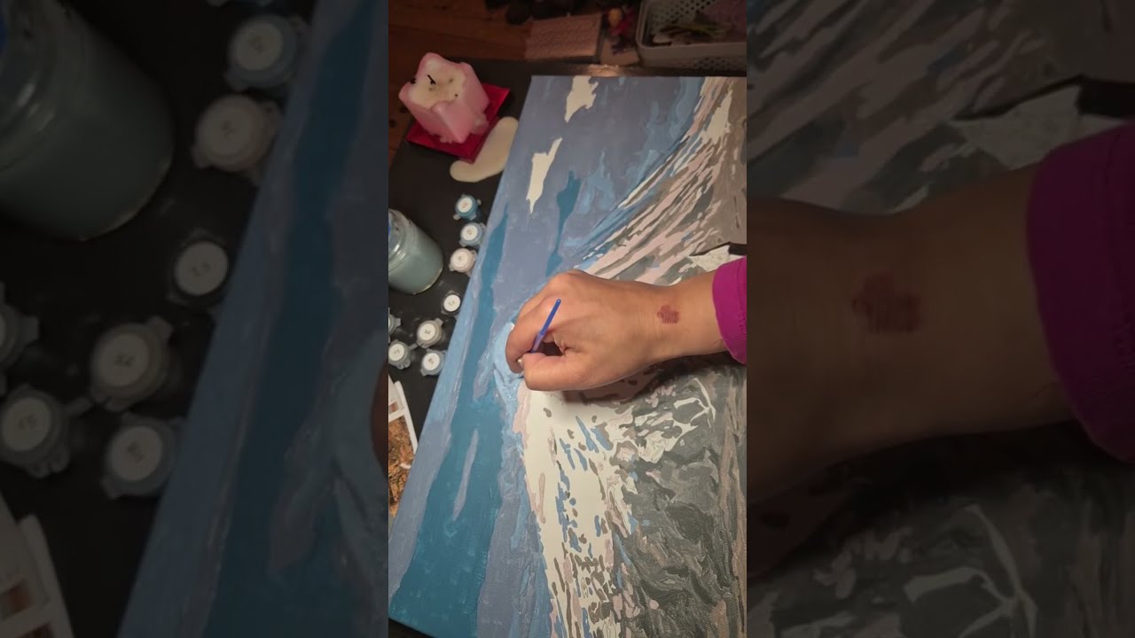Mount Ararat 6/  Live  painting, finding calm through lines & colors