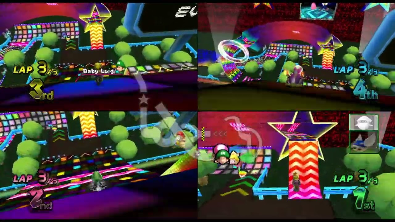 Mario Kart Wii Custom Tracks ✦ 4 Players #553