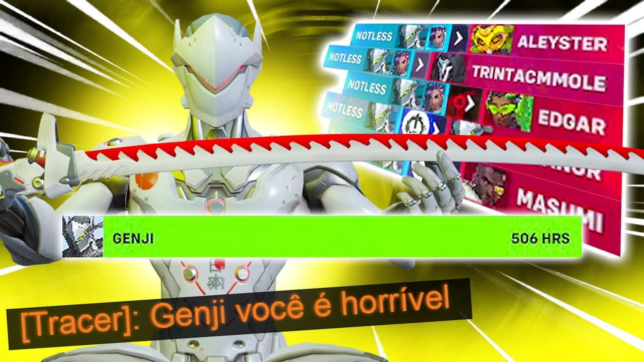 Overwatch 2 mas você é um MAIN GENJI com +500 HORAS