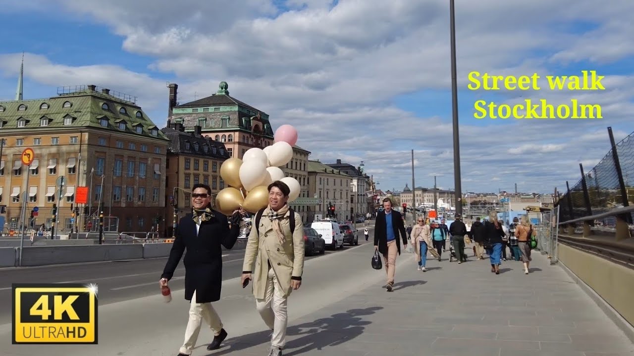 Stockholm,Sweden:Virtual Walk From Medborgarplatsen To Slussen, 4K walking tour, Street-life