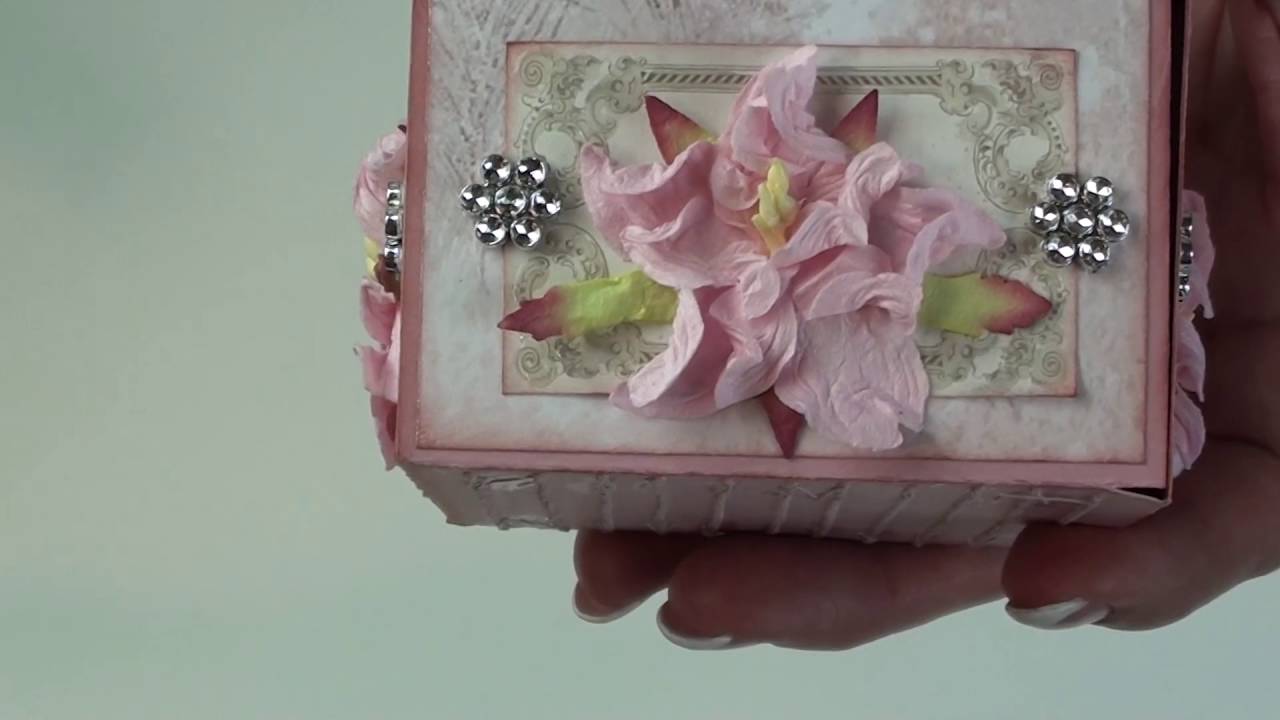 155   Exploding box with mini album inside for Megs Garden