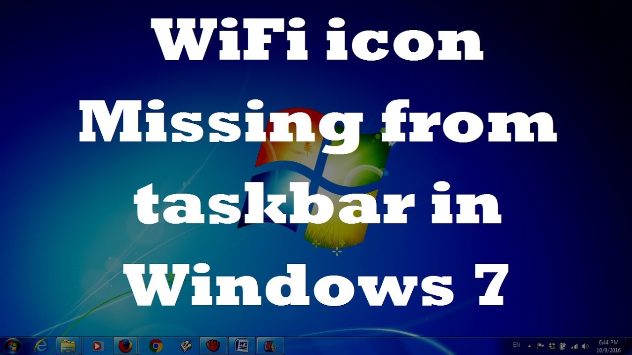 Значок Wi-Fi отсутствует на панели задач в Windows 7 — два способа решения