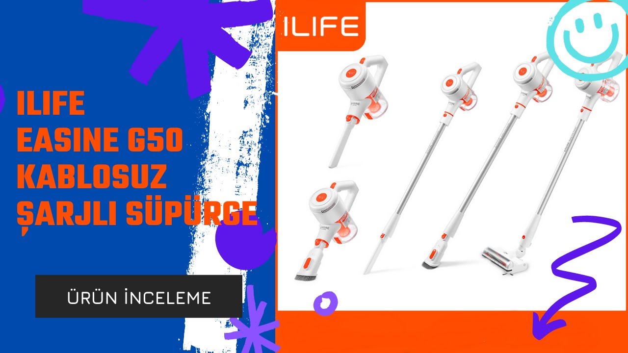 ILIFE EASINE G50 KABLOSUZ DİKEY ŞARJLI SÜPÜRGE - TAM BİR FİYAT PERFORMANS ÜRÜNÜ - Ürün İnceleme