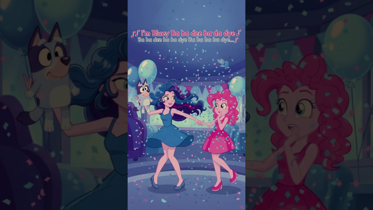Blue is AWESOME Bluey Pie Rock Cover Equestria Girls AI GEN   #equestriagirls #mlp #mylitlepony