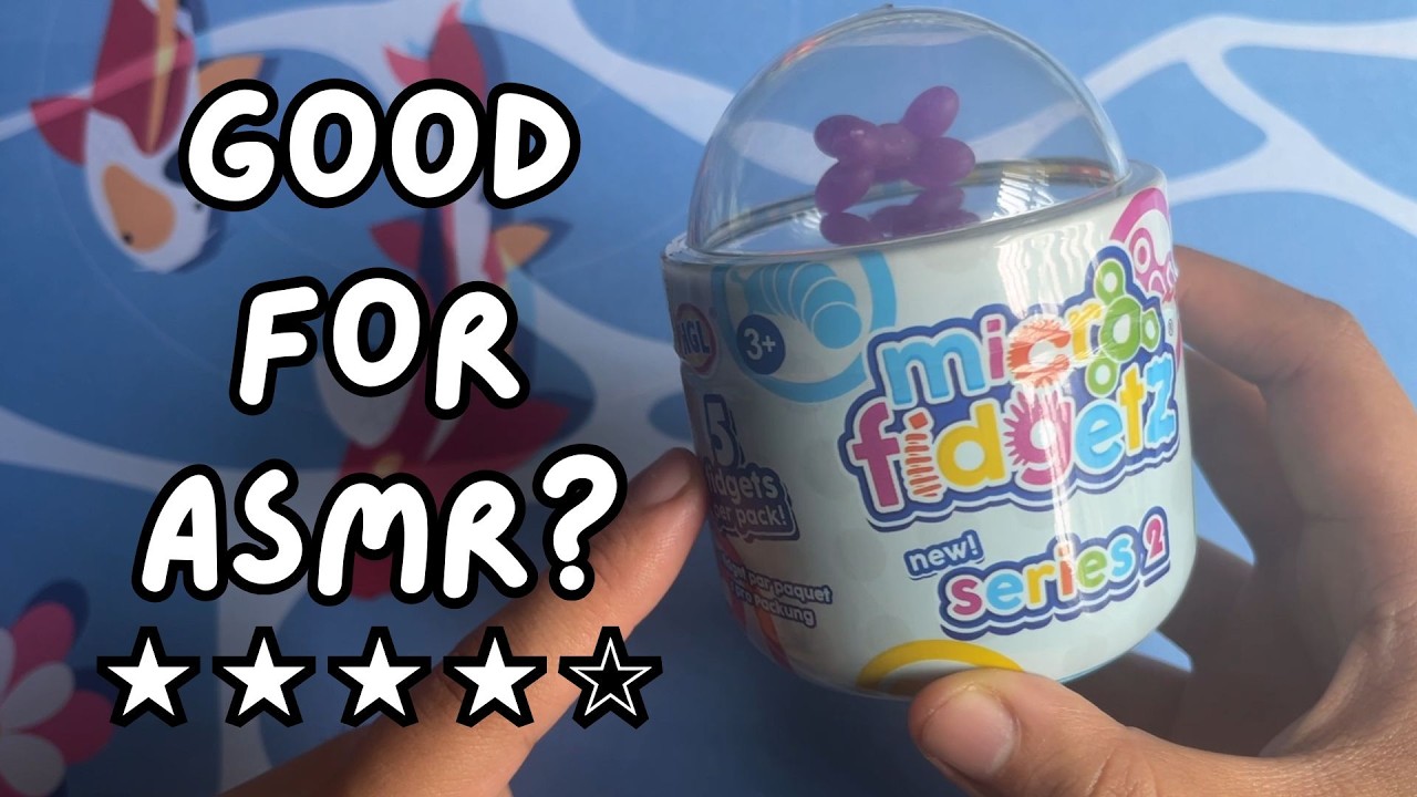 unboxing and rating mini micro fidget toy tub for asmr | no talking