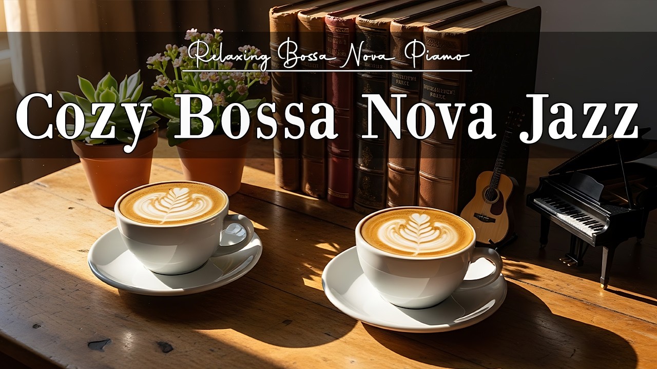 Cozy Bossa Nova Jazz 🌿 Gentle Coffee Ambience for Calm Focus & Positive Mood