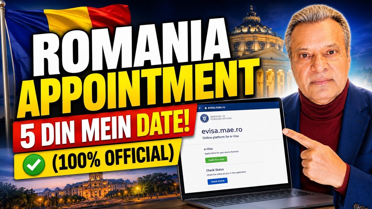 Romania Embassy Appointment Fast Process 2026 🇷🇴 | Jaldi Date Kaise Lein?