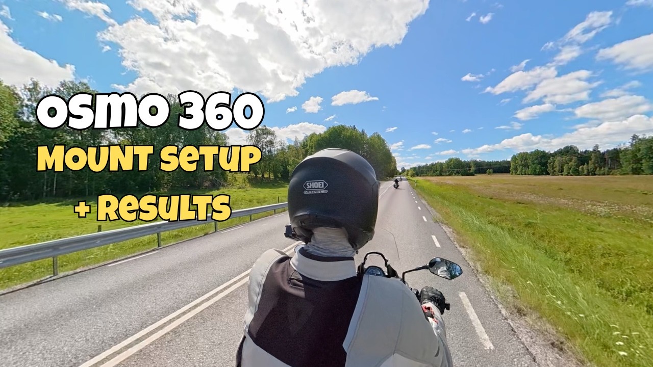 NEW DJI Osmo 360 Dual Heavy Duty Clamp - Real Motorcycle Test