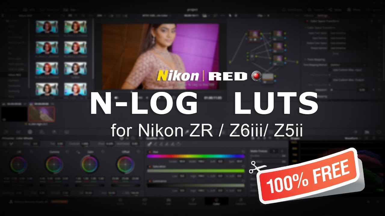 Download and use Nikon ZR Luts for FREE | Cinema LUT Pack from the Description