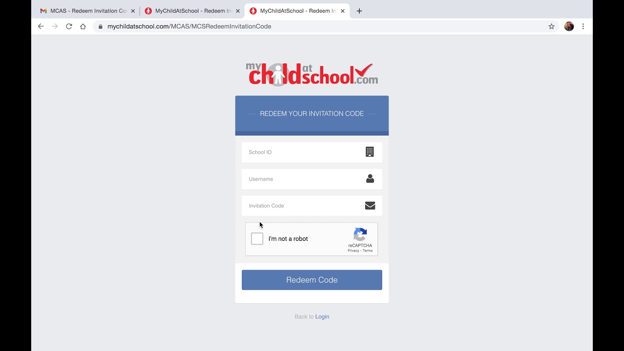 Setting up your My Child At School account