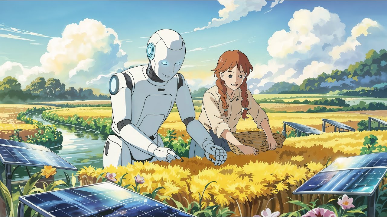 Eco Harmony &ndash; Lofi Solar Punk from a Regrown World (4K)