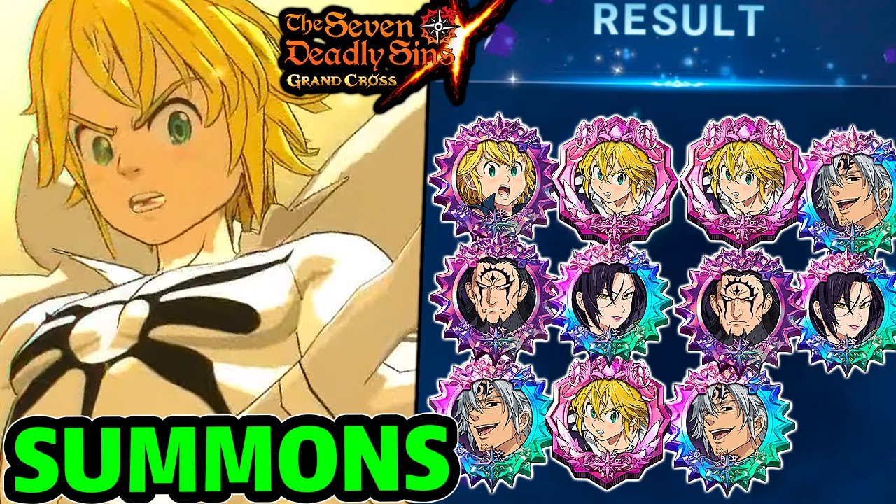 4500 DIAMANTES SUMMONS! TUDO ATRÁS DO MELIODAS FORMA FINAL NO GLBOAL! Seven Deadly Sins Grand Cross