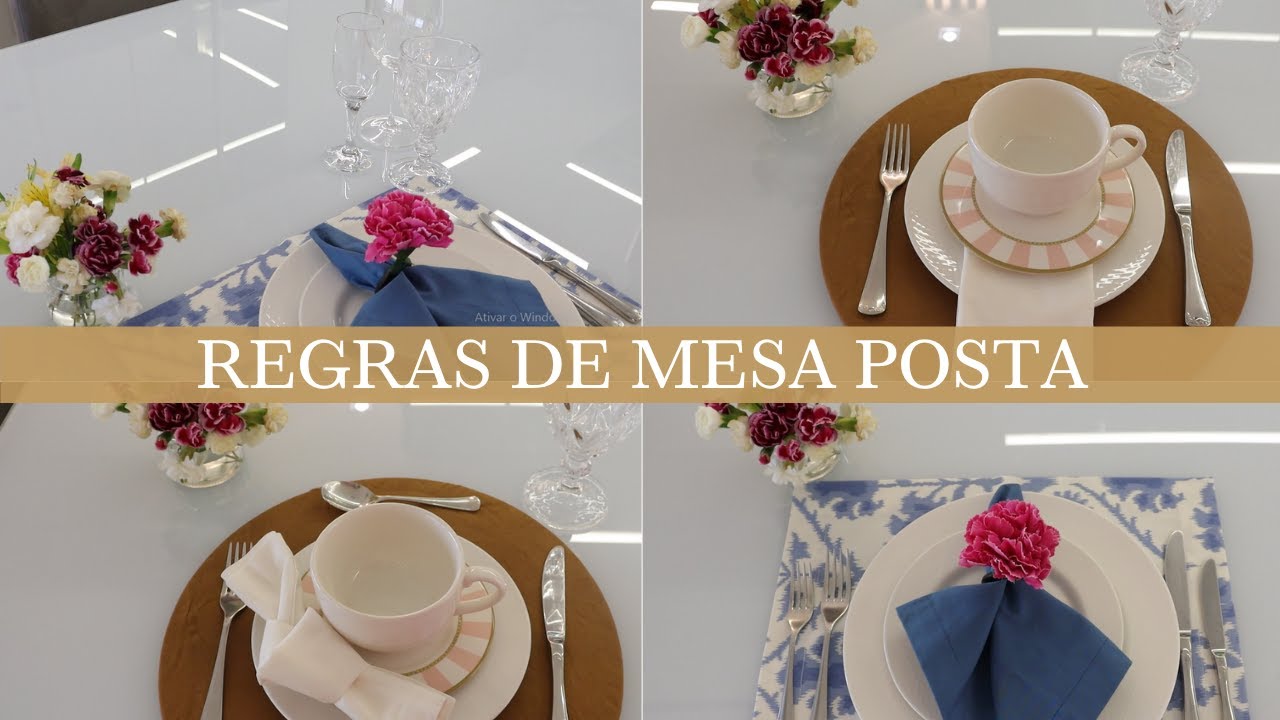 COMO FAZER UMA MESA POSTA | Dicas e Regras da Mesa Posta Perfeita