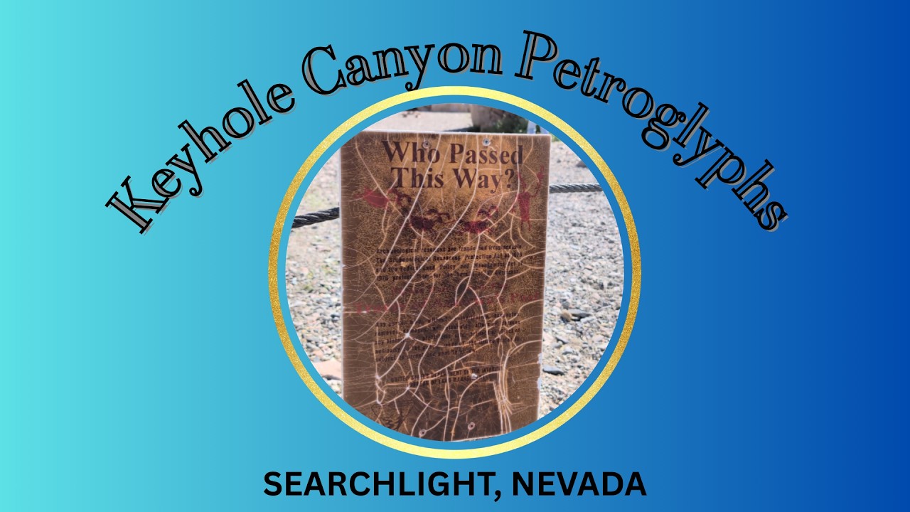 Ancient aliens depicted in artwork carved high into the walls of Keyhole Canyon?
