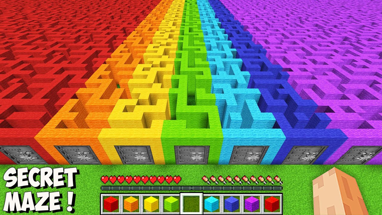 Where does THE LONGEST SECRET MAZE leads in Minecraft? I found THE BIGGEST RARE MAZE!