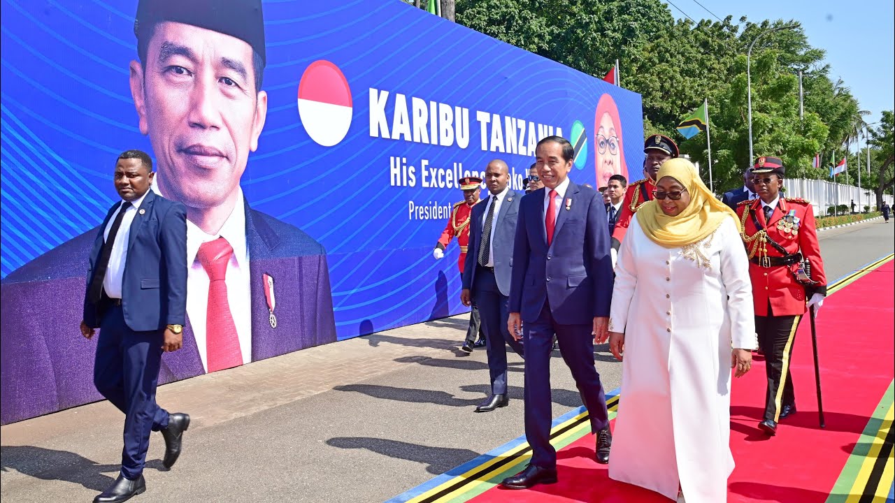 Penyambutan Kenegaraan Presiden Jokowi di Tanzania, Dar es Salaam, 22 Agustus 2023