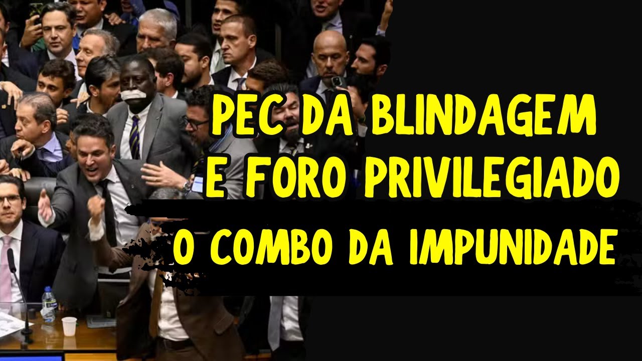 Pec da Blindagem e Foro privilegiado - O Combo da Impunidade!