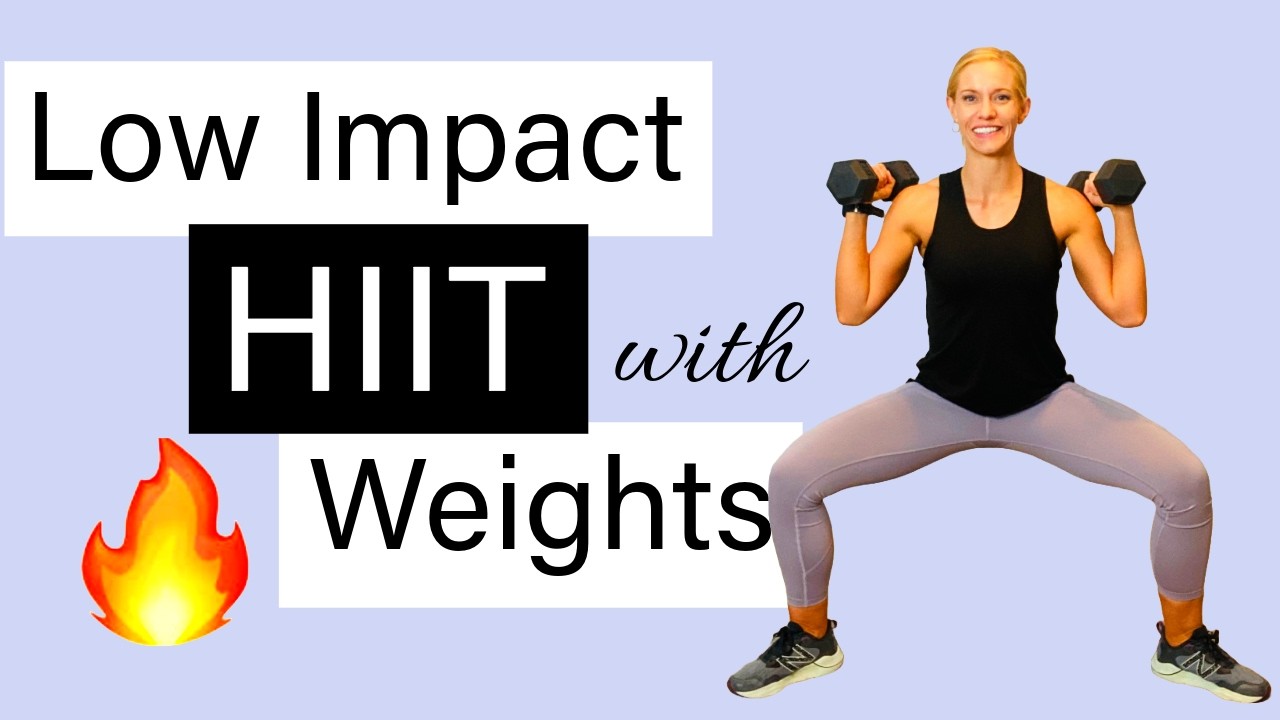 45 min Low impact ALL STANDING HIIT 🔥Cardio with Weights