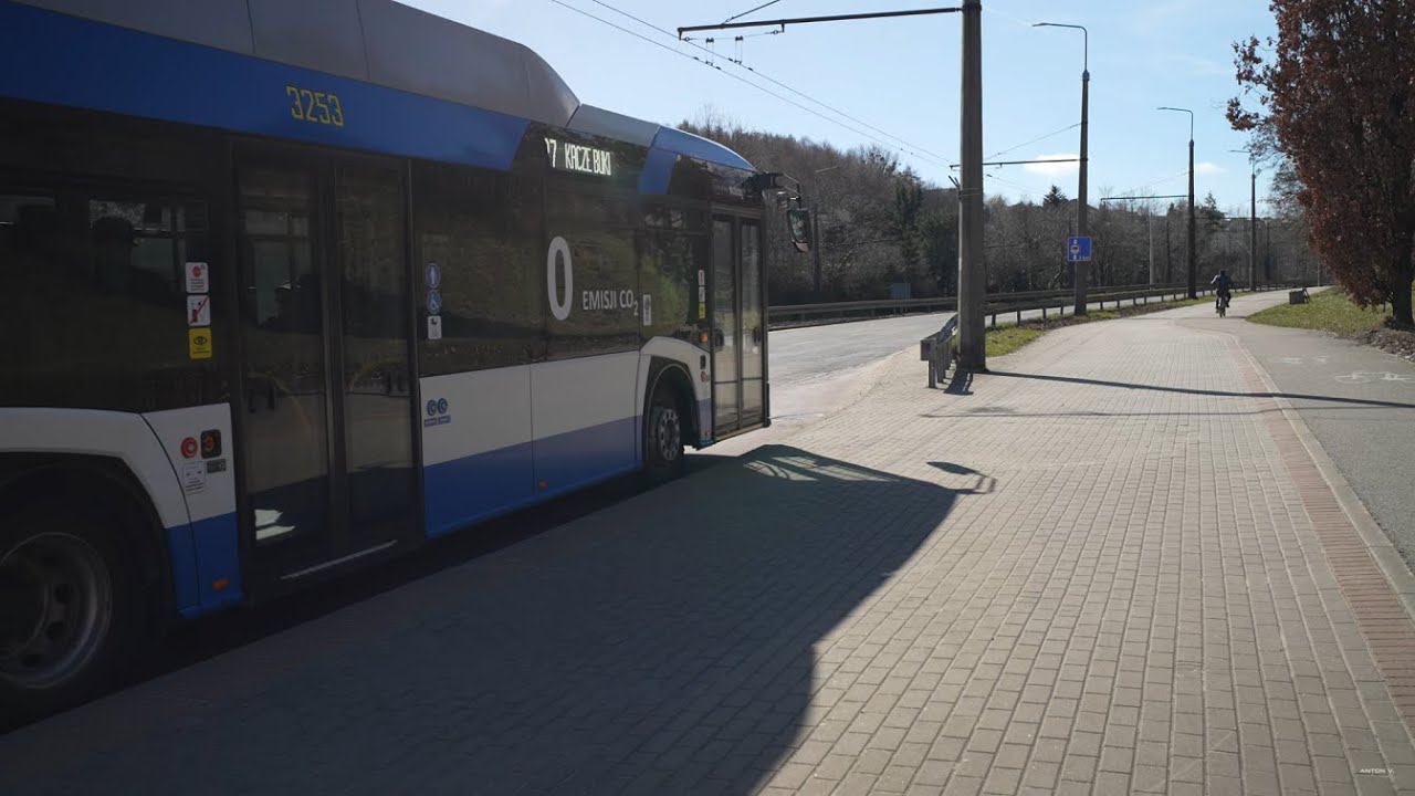 Poland, Gdynia, bus 27 ride from Stadion PKM to Łowicka