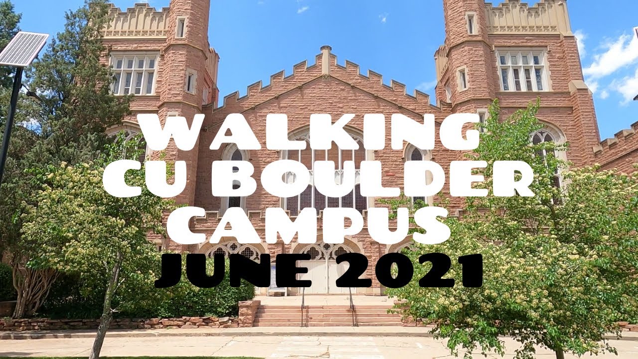 Walking CU Boulder campus June 2021. Nature sounds! No talking, no music! 4K, 60 fps ASMR
