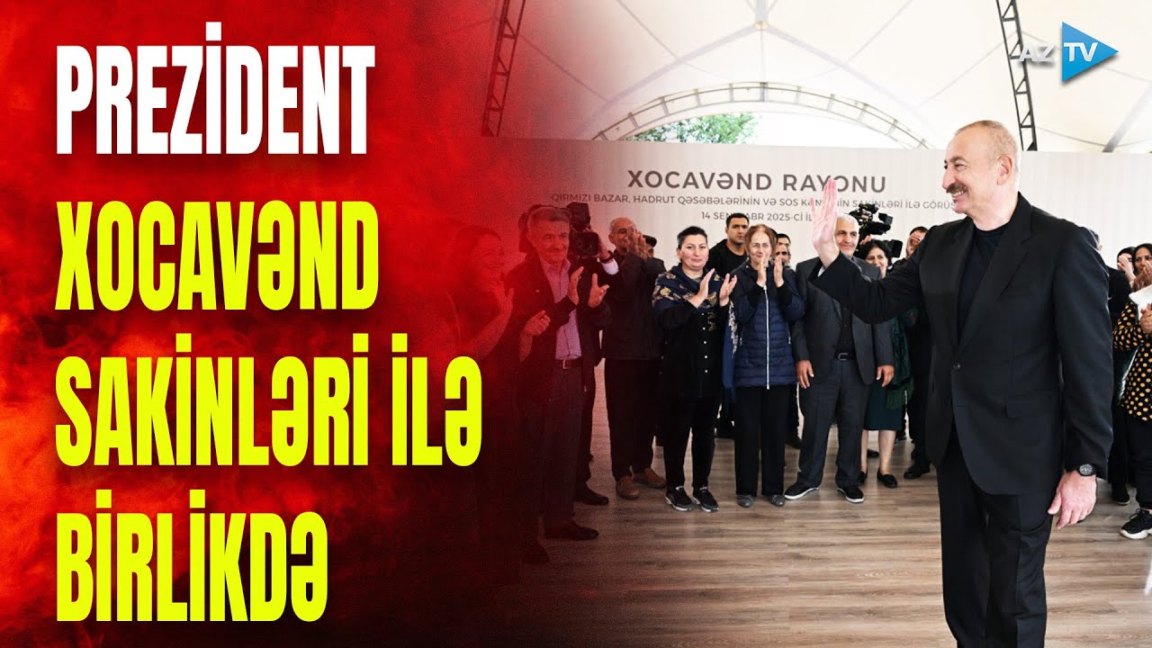 Prezident Qırmızı Bazar, Hadrut qəsəbələrinin və Sos kəndinin sakinləri ilə görüşdü - GÖRÜNTÜLƏR
