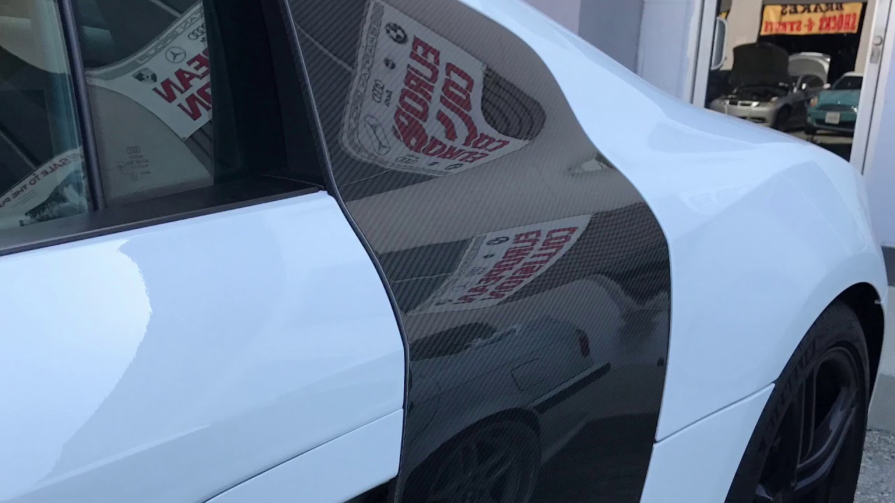 Audi R8 German Rush Wing Install