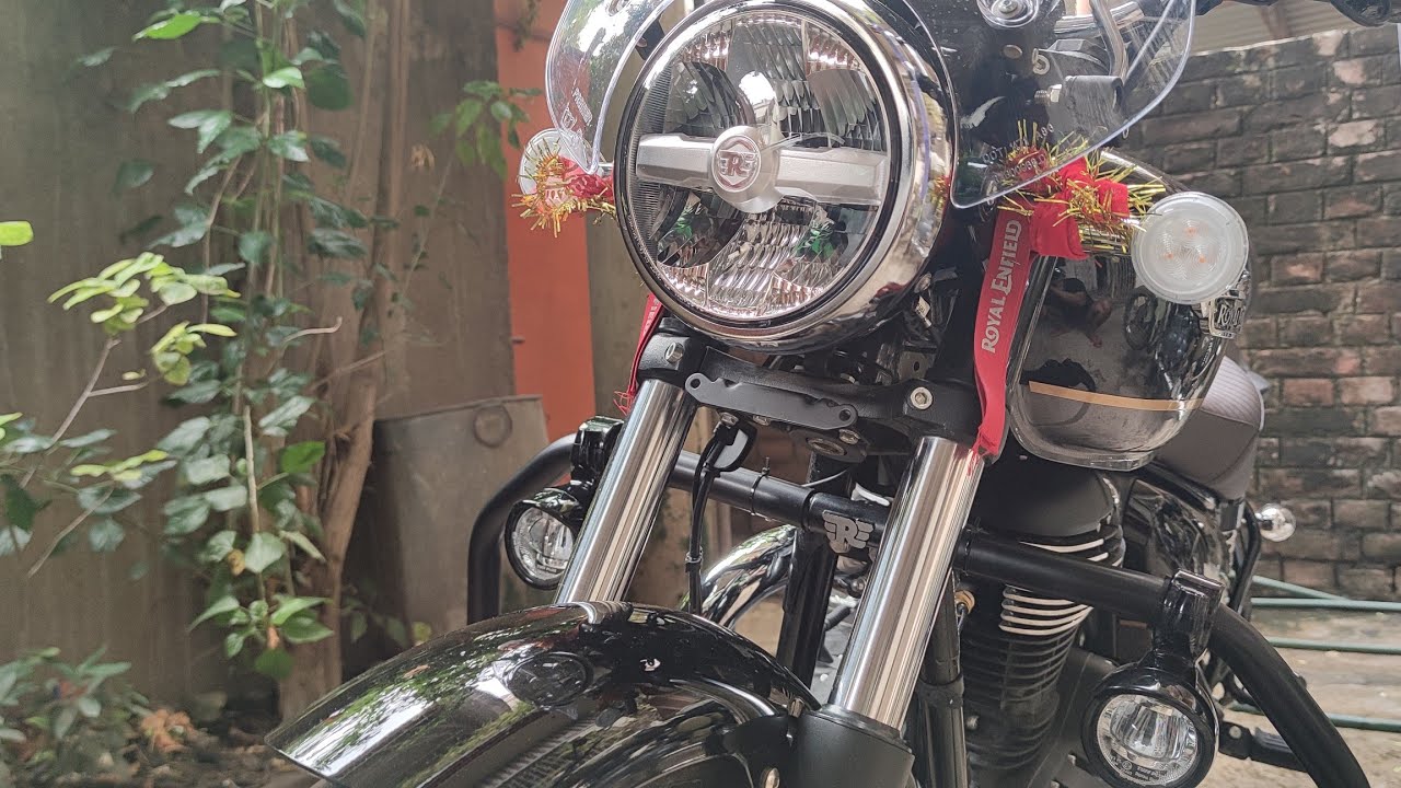 Royal Enfield New Meteor 350 Fog light Genuine Motorcycle Accessories from RE..#youtube#royalenfield
