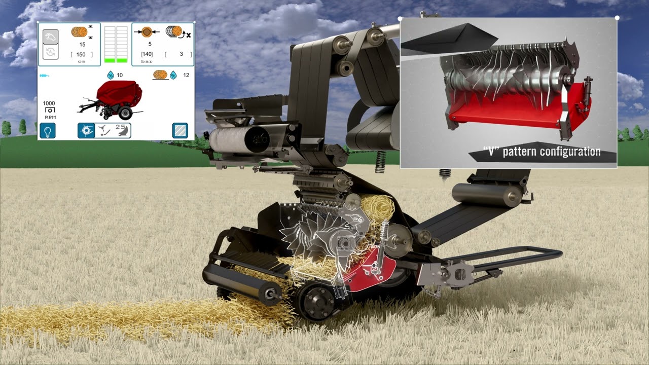 The new Case IH RB 456/466 HD PRO Variable chamber Round baler