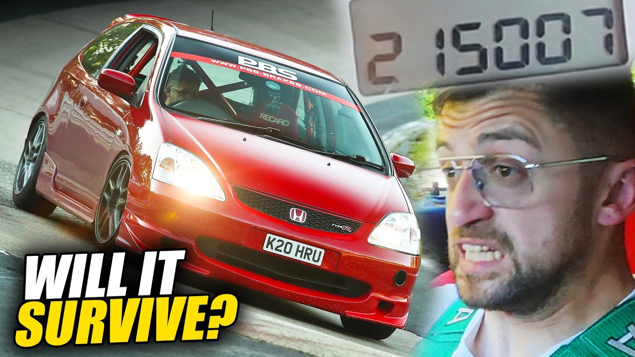 FLAT OUT in 215,000 Miles Civic EP3 Type R!