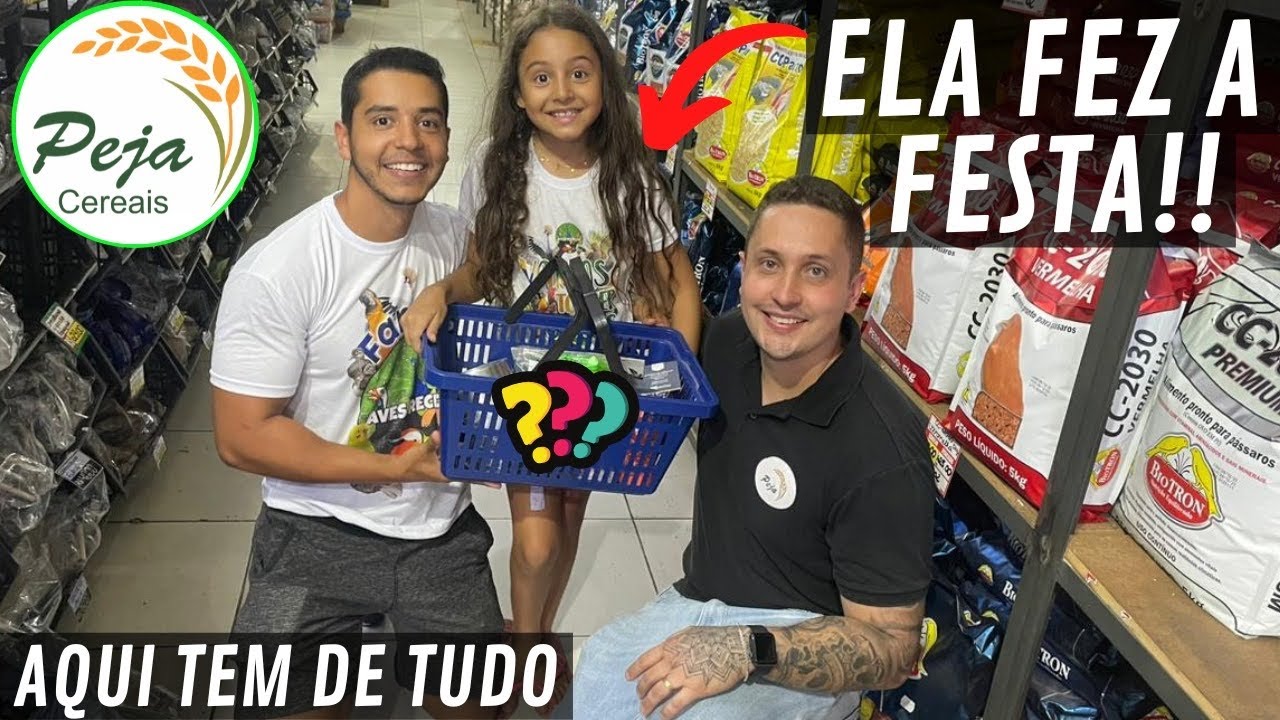 Conhecendo a Peja | Inauguração loja de Pesca | A Lara fez a festa | Aves Recriar